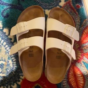 Birkenstocks white great condition size 8 COMFY